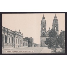PARANA ENTRE RIOS ANTIGUA TARJETA POSTAL IGLESIA SAN MIGUEL